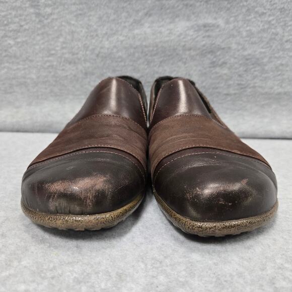Naot Miro Paneled Brown Slip On Loafers Size 38 - Picture 3 of 8